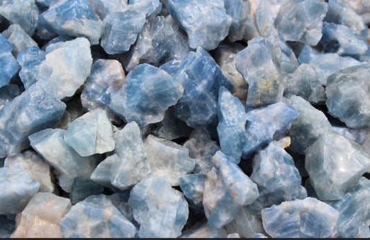 Blue calcite